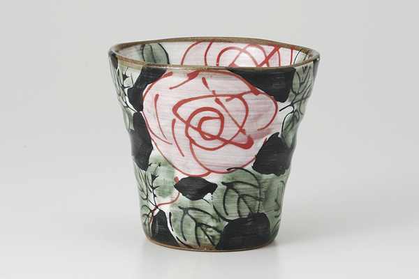 黒濃赤バラ フリーカップ