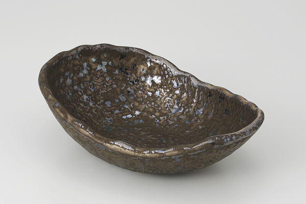 熔岩流 岩目たたき鉢