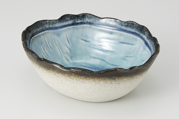 流泉 楕円削ぎ小鉢