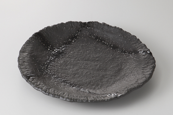 御影黒 ちぎり8.0皿