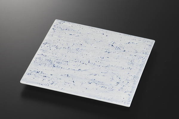 空 石肌正角皿(小)