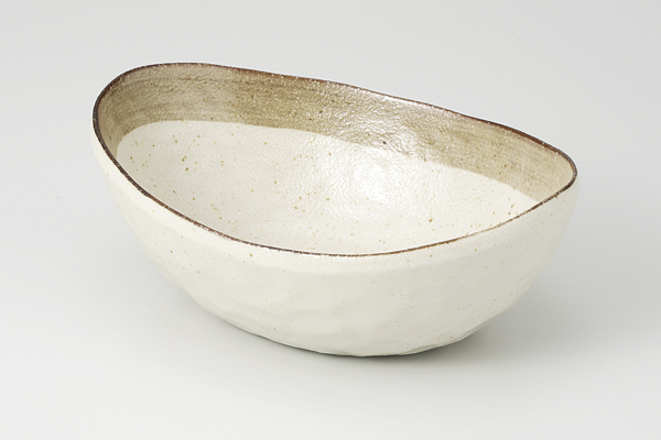 渕茶砂うのふ 楕円鉢