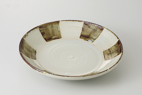 白土こけら 尺皿