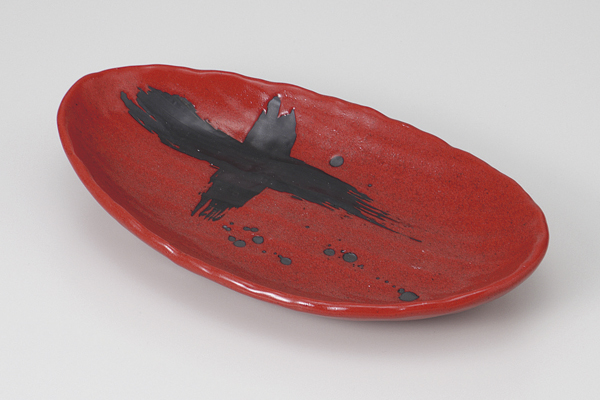 こきひ(交) 削ぎ楕円皿