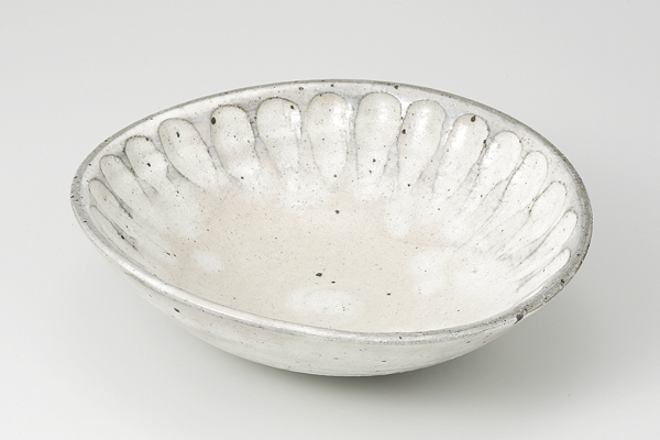 粉引花彫 たわみボール