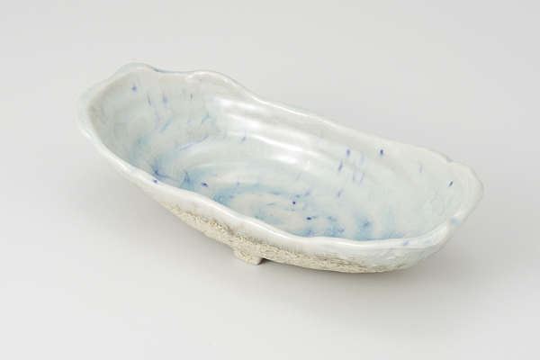 岩清水 岩楕円鉢