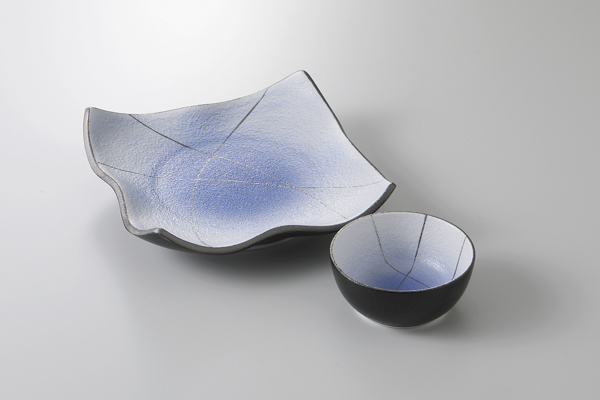 コバルト銀彩 丸呑水