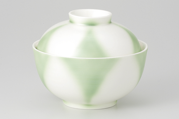 銀彩捻りヒワ 煮物碗(小)(蓋)