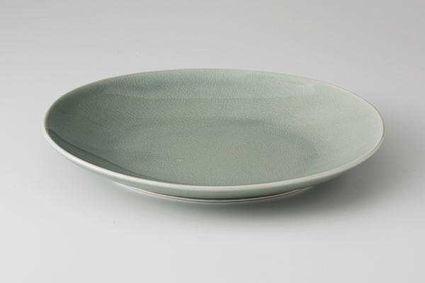 クレイズ青 オーバルプレート(L)