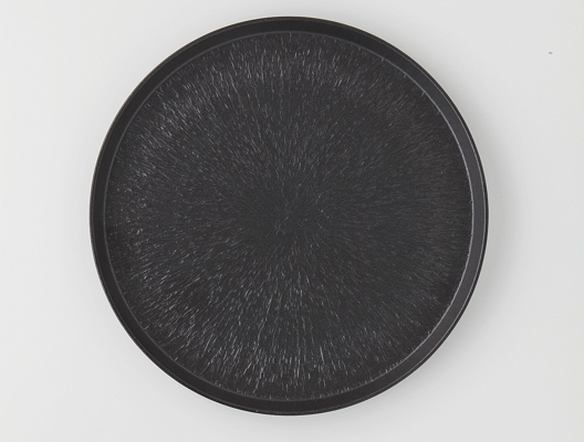 炭化トチリ 切立7.0皿