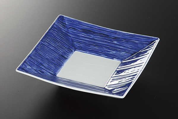 呉須濃 千段角向付