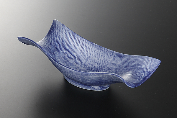 インディゴブルー くびれ7寸向付