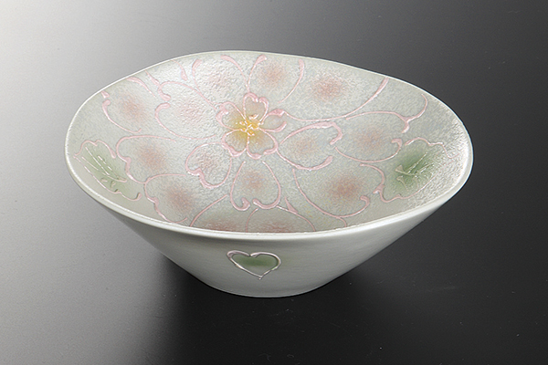 ラスター一珍花 反鉢