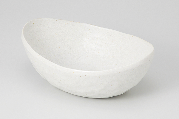 灰マット 楕円鉢