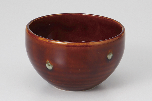 アメ釉四点 カップボウル