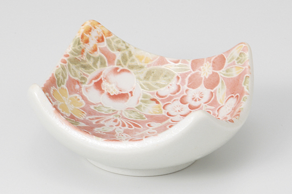 牡丹錦(赤) 四角小付