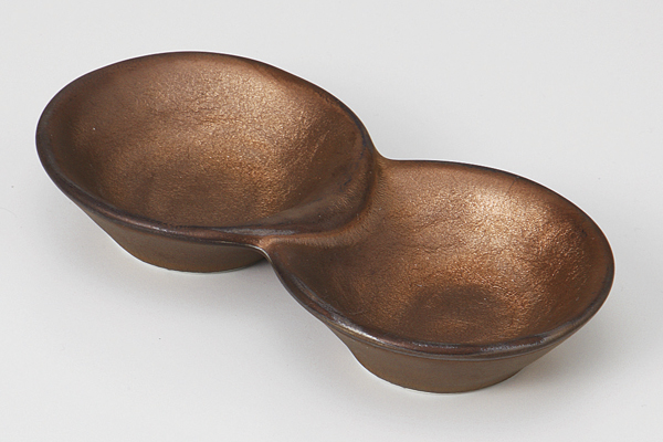 熔岩流 二品薬味皿