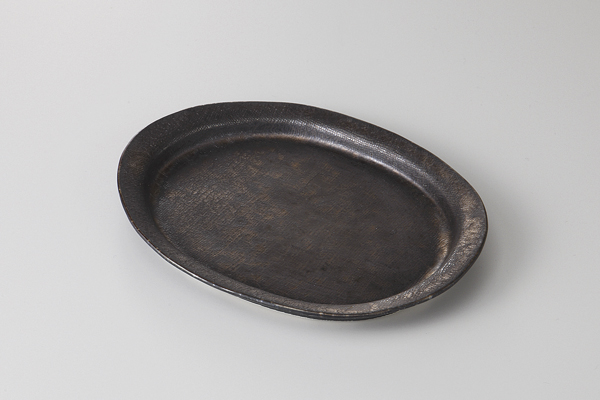 熔岩流 かや目楕円皿