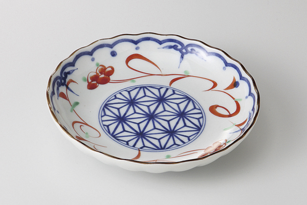 吉祥赤絵 菊50皿