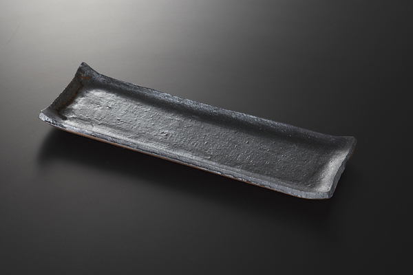 黒柿釉 長角皿(大)