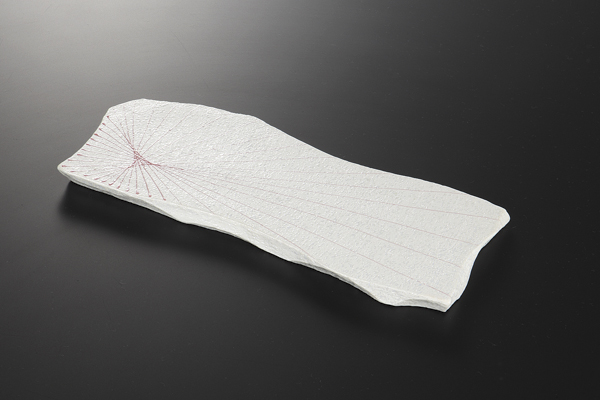 桃乱線 変形尺一寸皿