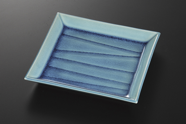 トルコ 正角削ぎ皿(中)