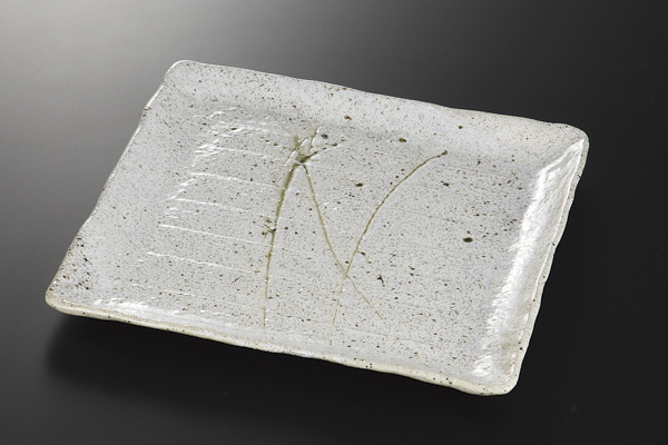 均窯はんてん 正角盛皿