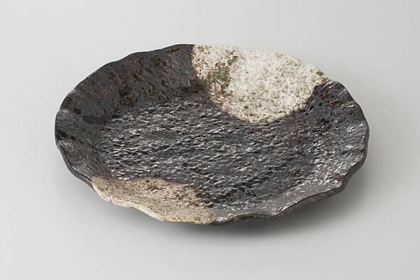 かいらぎ流し 波型丸9寸皿