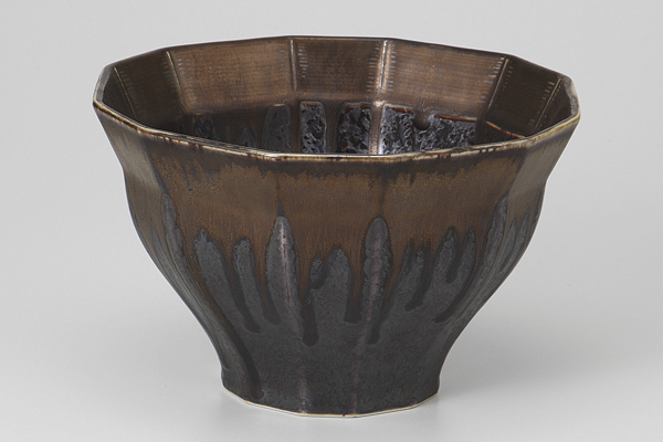 孔雀結晶 十ニ角大鉢