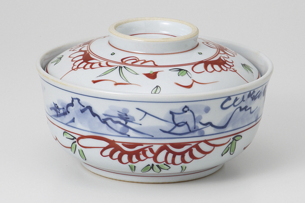 赤絵山水 菓子碗