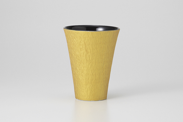 黒釉金彩 トチリカップ