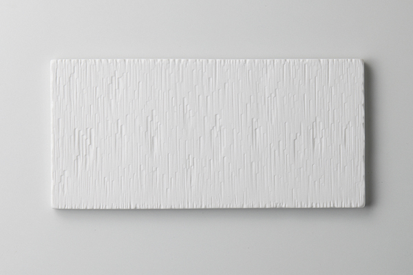 白磁マット はつり長角皿