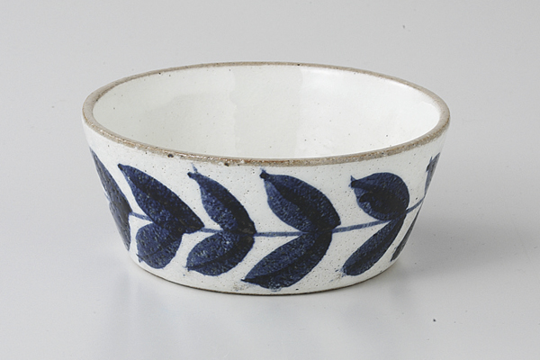 紺草紋 切立小鉢