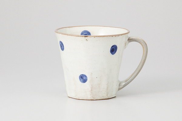 粉引ゴス水玉 マグカップ