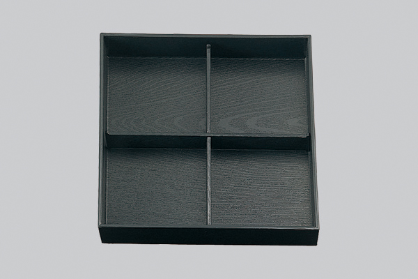 黒渕朱 十字仕切