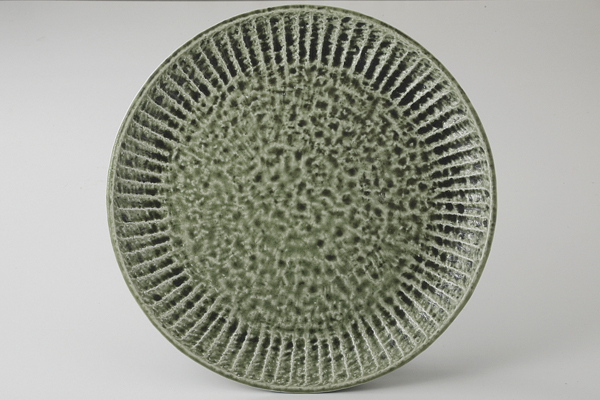 グリーンいらぼ 削ぎ目15cmプレート