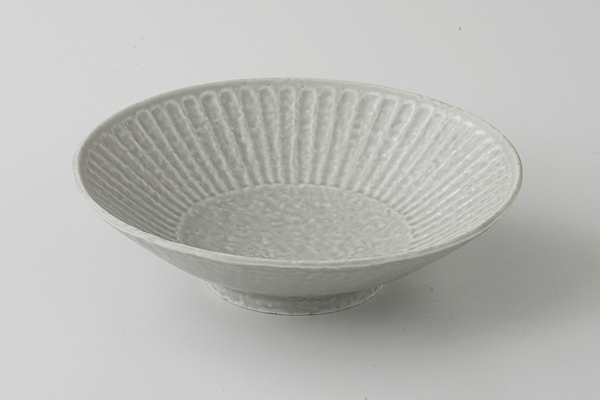 グレーマット 削ぎ目浅ボウル