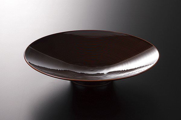 アメ渦彫 7.5平鉢