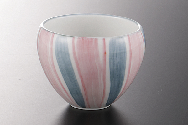 二色ネジリ十草 鉄鉢型2.5小付