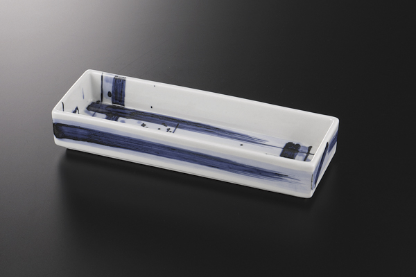 呉須格子 長角鉢