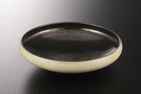 銀結晶塗分 鉄鉢(中)