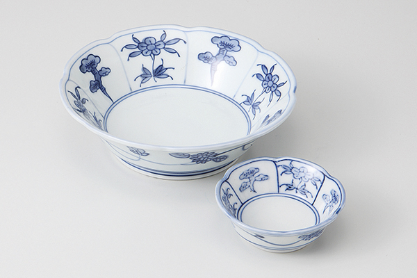 なずな 輪花刺身鉢