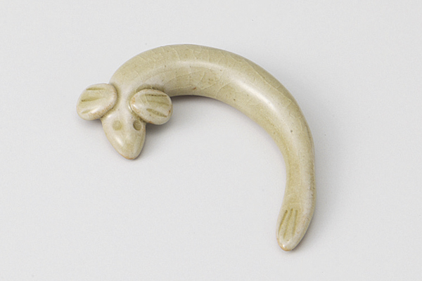 黄貫入 うなぎ箸置