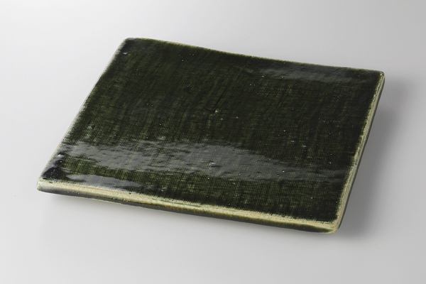 織部(玉山窯) 正角皿