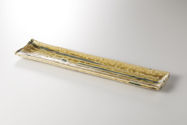 黄瀬戸織部 付出皿