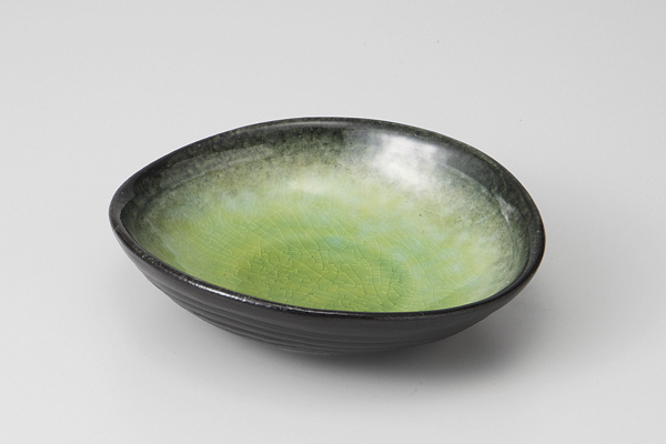 ヒスイ有明 変形皿