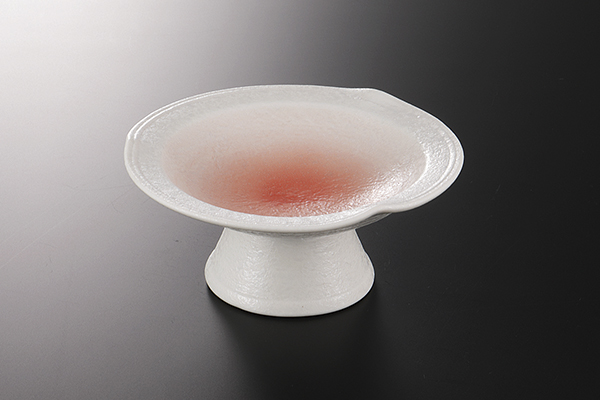 ピンク吹 高台皿(大)