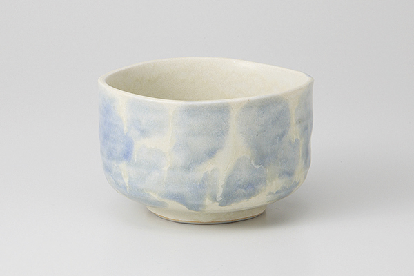 ブルーたたき 抹茶碗