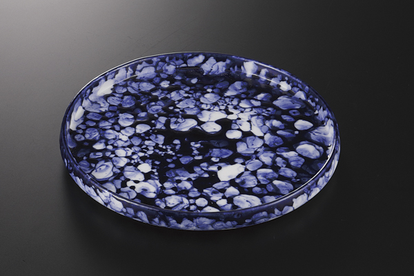 海泡 切立丸皿(小)