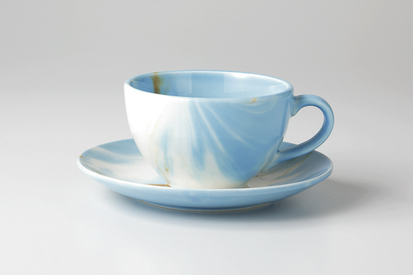 マーブル(水色) コーヒーC/S